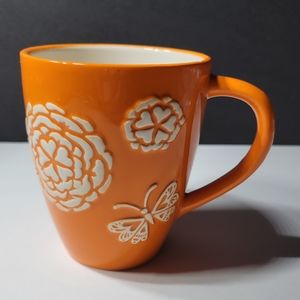 Butterfly and Flowers Day of the Dead Marigold Coffee Cup Mug